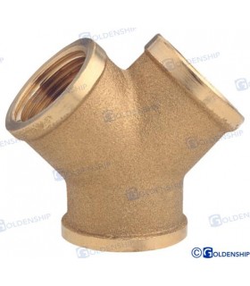 FITTING ¨Y¨ 1''1/4  F.F.F.  BRASS CR