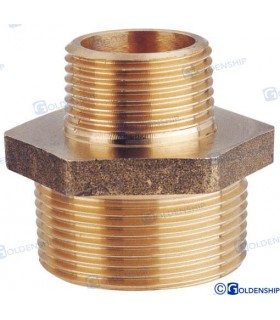 REDUCING NIPPLE 1'' x 1/2'' M.M. BRASS C
