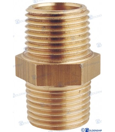 EQUAL NIPPLE 1''1/4 M. BRASS CR