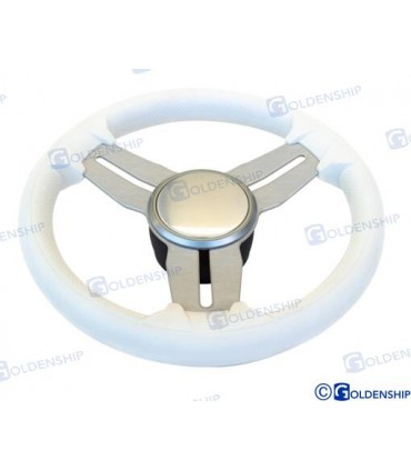 STEERING WHEEL MOD. 015A 350 mm WHITE