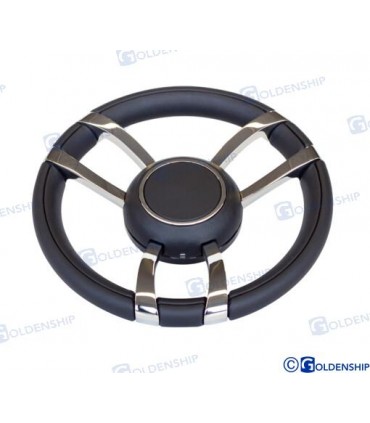 STEERING WHEEL MOD. 701A  LEATHER 350 mm
