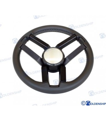 STEERING WHEELLEATHER BOLCA 350 mm BLACK