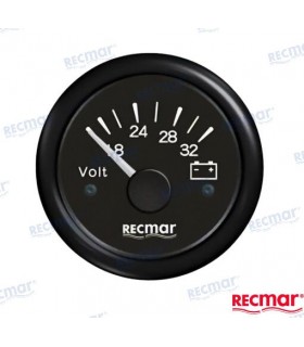 VOLTMETER 8 / 32V BLACK