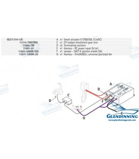 OB/Sterndrive SINGLE ENGINE w/Trim 12V