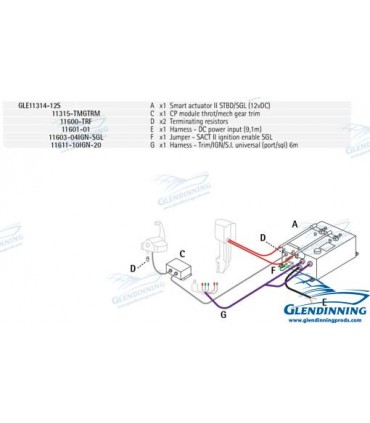 OB/Sterndrive SINGLE ENGINE w/Trim 12V