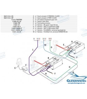 OB/Sterndrive TWIN ENGINE w/Trim 12V