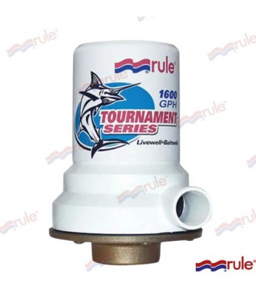 LIVEWELL PUMP 1600 12V LW BRONZE BASE