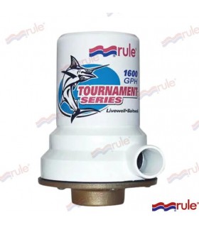 LIVEWELL PUMP 1600 12V LW BRONZE BASE