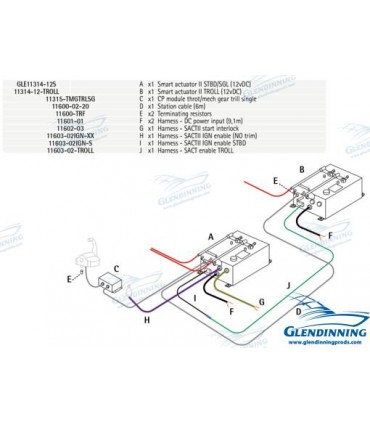 INBOARD SINGLE ENGINE W/TROLL 12V