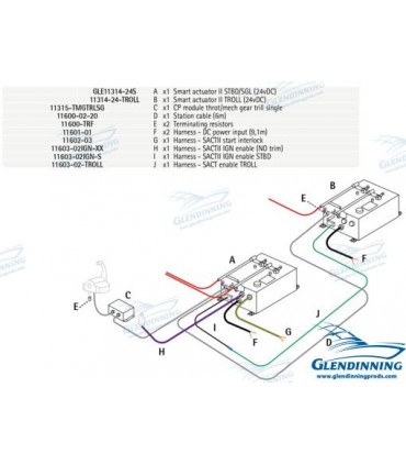 INBOARD 1 ENGINE W/TROLL 24V