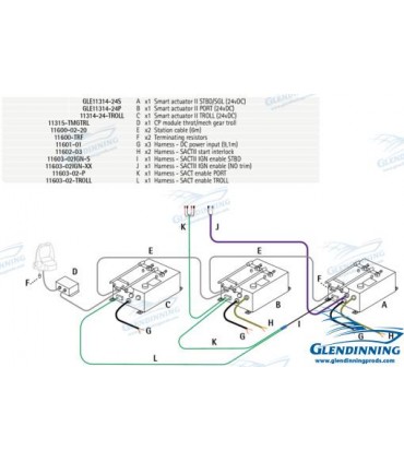 INBOARD TWIN ENGINE W/TROLL 24V