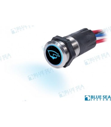 10A PUSH BUTTON LED RING SWITCH OFF-ON (