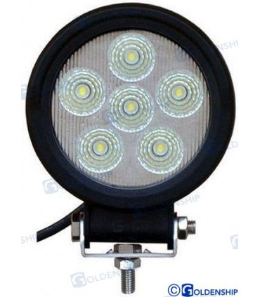 18W LED LIGHT BARS FLOOD BEAM BLACK