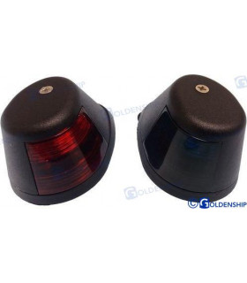PAIR HORIZONTAL NAV.LIGHTS BLACK-LED