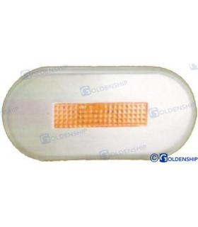 LED ROUND EXTERIOR LIGHT SS TANGERINE