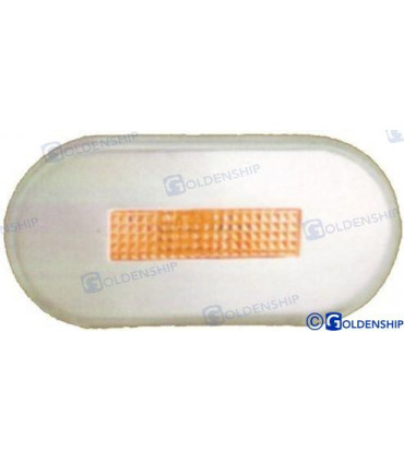 LED ROUND EXTERIOR LIGHT SS TANGERINE