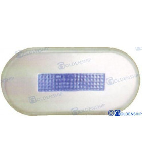 LED ROUND EXTERIOR LIGHT SS BLUE