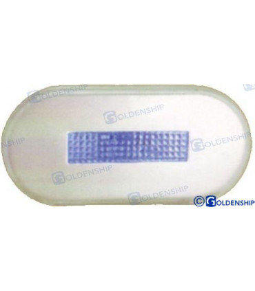 LED ROUND EXTERIOR LIGHT SS BLUE