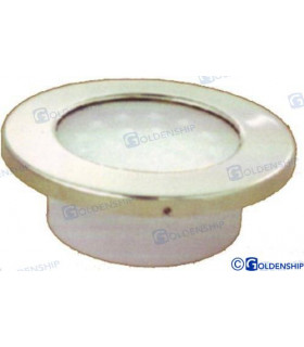 ROUND EXTERIOR DOME SS. LIGHT 3"