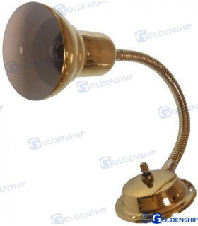 BULKHEAD LIGHT BRASS WITH FLEX