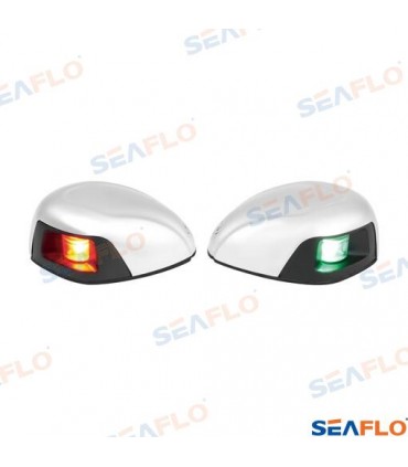 PAIR OF STAINLESS STEEL LED LIGHTS, 12V,
