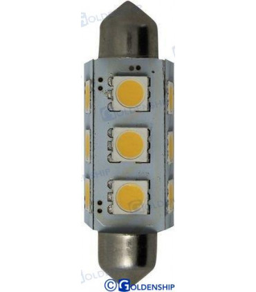 BULB FESTOON 12LED 1W10/30V (2) Ice Whit