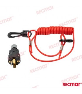 KILL SWITCH W/COIL LANYARD