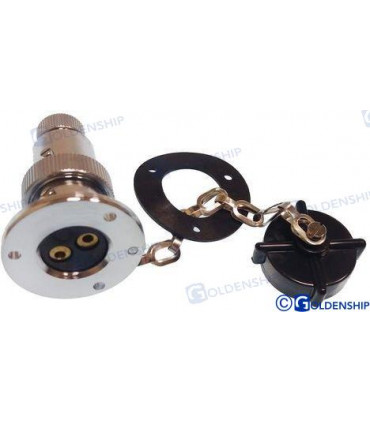 DECK CONNECTOR PLASTIC CAP 3A 2P