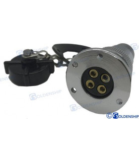 DECK CONNECTOR PLASTIC CAP 3A 4P