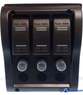 3 GANG WATERPROOF SWITCH PANEL