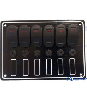 6 GANG WATERPROOF SWITCH PANEL