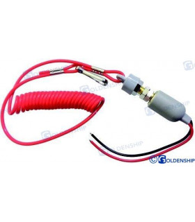 KILL SWITCH GRAY CAP W/COIL LANYARD