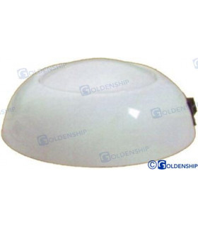 LED DOME LIGHT WHITE PLASTIC 3"
