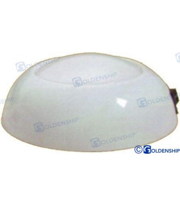 LED DOME LIGHT WHITE PLASTIC 3"