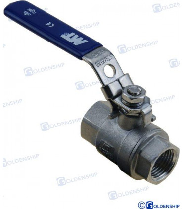 BALL VALVE 1/2" STAINLESS