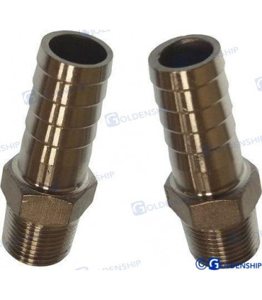 MALE HOSE ADAPTER 3/8 15mm  (2)