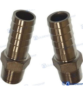 MALE HOSE ADAPTOR 1/2" 15mm (2)