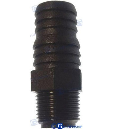 POLYPROPYLENE MALE HOSE CONNECTOR 1 1/2