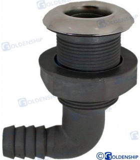 NYLON/STAINLESS THRUHULL 90  3/4"