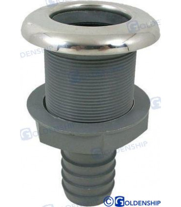 NYLON/STAINLESS THRUHULL 1-1/2"