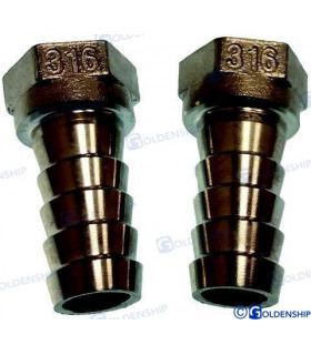 FEMALE NIPPLE AISI316  1/2 - 20 (2)