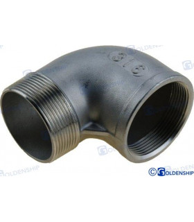 S.S. 90º ELBOW FEM/MALE 3/4"