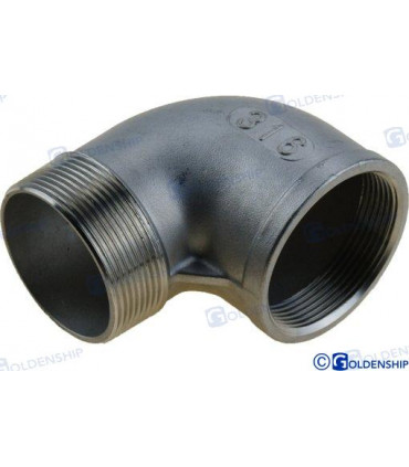 S.S. 90º ELBOW FEM/MALE 3/4"