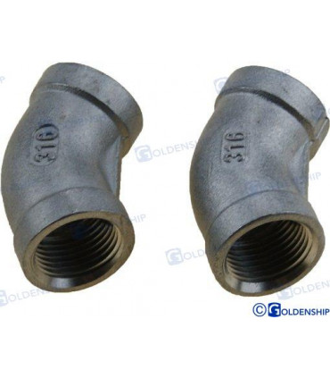 45º ELBOW BANDED INOX 3/8" (2)