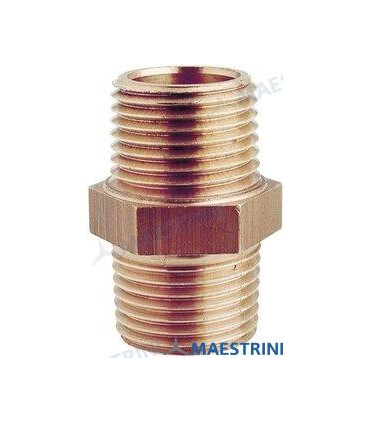 DOUBLE SCREW NIPPLE BRONZE 3"