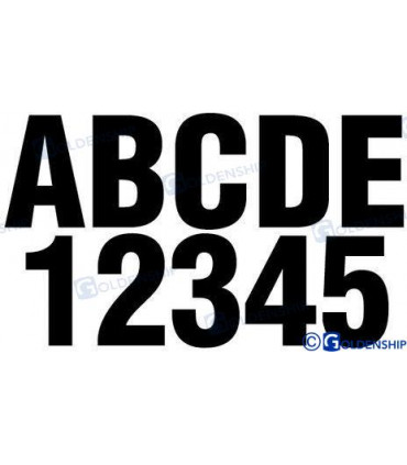 KIT NUMBERS AND LETTERS BLACK