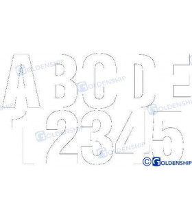 KIT NUMBERS AND LETTERS WHITE