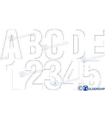 KIT NUMBERS AND LETTERS WHITE