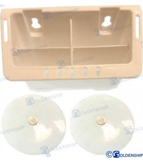 ELECTRONICS CADDY - WHITE -