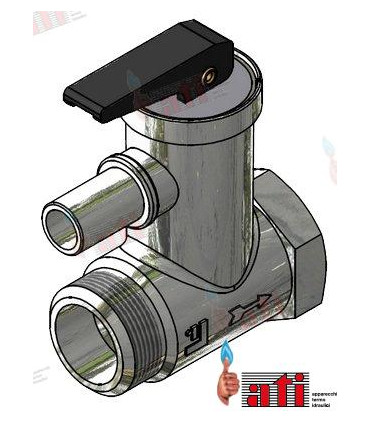 PRESSURE RELIEF BLACK - 1/2" - tar. 6 ±